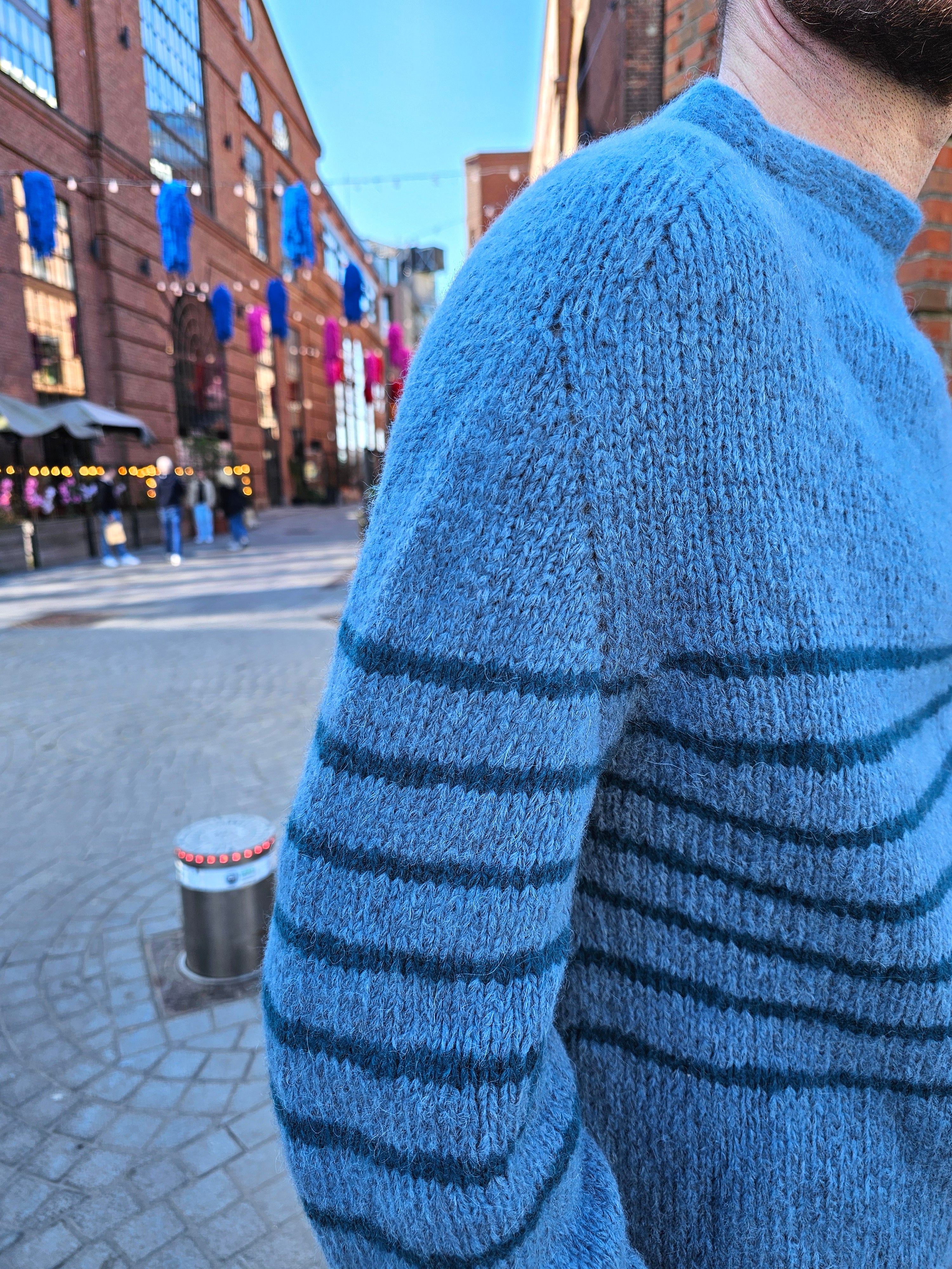 Retro French Sailor Top | Loose Knit Pullover | Mister Na Knits